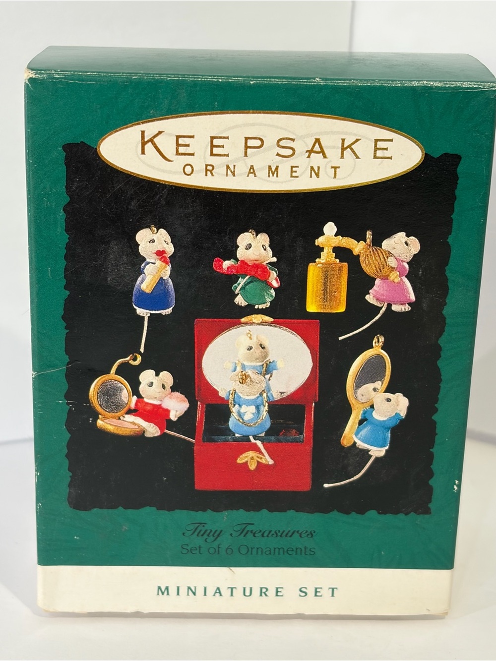 1995 Hallmark Keepsake Ornament Tiny Treasures Miniature Set
